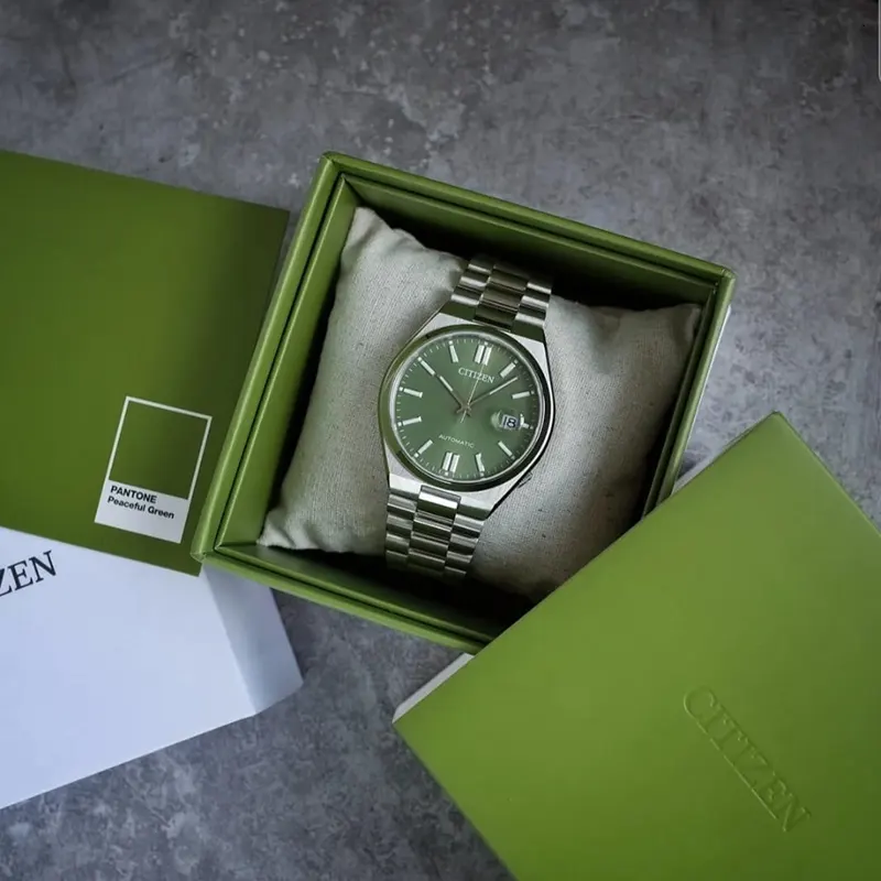 Citizen x Pantone Peaceful Green Automatic Men's Watch | NJ0158-89Z